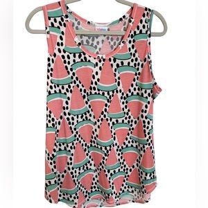 Watermelon Slice Tank Top by  LuLaRoe Sz 2X NWT